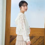 フラワーレースフーディシャツ | coen【women】 | 詳細画像5