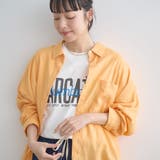 ORANGE | 【新色登場】リネンレーヨンレギュラーカラーシャツ（インフルエンサー紹介アイテム） | coen【women】