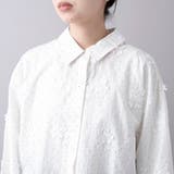 【新色登場】3Dフラワー刺繍 ロングスリーブシャツ(ドット柄) | coen【women】 | 詳細画像19