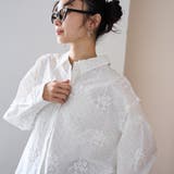 その他1 | 【新色登場】3Dフラワー刺繍 ロングスリーブシャツ(ドット柄) | coen【women】
