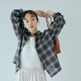 シアーオンブレチェック レギュラーカラーシャツ | coen【women】 | 詳細画像1