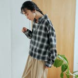 シアーオンブレチェック レギュラーカラーシャツ | coen【women】 | 詳細画像12