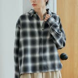 シアーオンブレチェック レギュラーカラーシャツ | coen【women】 | 詳細画像14