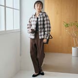 シアーオンブレチェック レギュラーカラーシャツ | coen【women】 | 詳細画像2