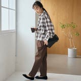 シアーオンブレチェック レギュラーカラーシャツ | coen【women】 | 詳細画像3