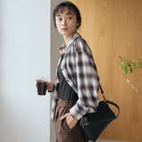 シアーオンブレチェック レギュラーカラーシャツ | coen【women】 | 詳細画像6
