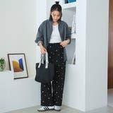 スタンドネックデニムフリルブラウス | coen【women】 | 詳細画像2 