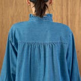 スタンドネックデニムフリルブラウス | coen【women】 | 詳細画像23 