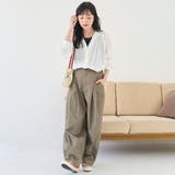 シアーギャザーデザイン Vネックシャツカーディガン | coen【women】 | 詳細画像2 