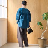 シアーギャザーデザイン Vネックシャツカーディガン | coen【women】 | 詳細画像21 