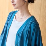 シアーギャザーデザイン Vネックシャツカーディガン | coen【women】 | 詳細画像24 