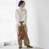【防シワ】イージーケア サイドリボン短丈アソートバンドカラーシャツ | coen【women】 | 詳細画像2