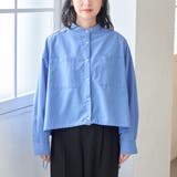 【防シワ】イージーケア サイドリボン短丈アソートバンドカラーシャツ | coen【women】 | 詳細画像27