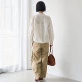 【防シワ】イージーケア サイドリボン短丈アソートバンドカラーシャツ | coen【women】 | 詳細画像4