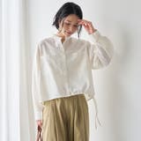 【防シワ】イージーケア サイドリボン短丈アソートバンドカラーシャツ | coen【women】 | 詳細画像5