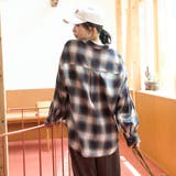 オンブレチェック レギュラーカラーライトネルシャツ | coen【women】 | 詳細画像19 