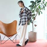 オンブレチェック レギュラーカラーライトネルシャツ | coen【women】 | 詳細画像3 