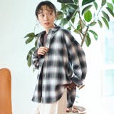 オンブレチェック レギュラーカラーライトネルシャツ | coen【women】 | 詳細画像6 