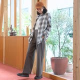 オンブレチェック レギュラーカラーライトネルシャツ | coen【women】 | 詳細画像9 