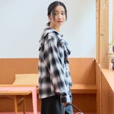 オンブレチェック ラッフルカラーライトネルブラウス | coen【women】 | 詳細画像6
