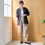 シアードビーチェック バンドカラーシャツ | coen【women】 | 詳細画像9