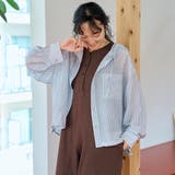 マルチパターン シアーフーディーオーバーシャツ | coen【women】 | 詳細画像12 