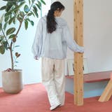 マルチパターン シアーフーディーオーバーシャツ | coen【women】 | 詳細画像14 