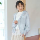 マルチパターン シアーフーディーオーバーシャツ | coen【women】 | 詳細画像15 