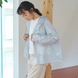 マルチパターン シアーフーディーオーバーシャツ | coen【women】 | 詳細画像16 