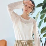 メローデザイン クルーネックレースブラウス | coen【women】 | 詳細画像1 