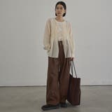 【秋カラー新登場◎/セットアイテム】シアーシャーリングシャツカーデセット | coen【women】 | 詳細画像2