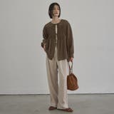 【秋カラー新登場◎/セットアイテム】シアーシャーリングシャツカーデセット | coen【women】 | 詳細画像7