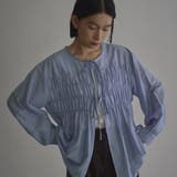 LT.BLUE | 【秋カラー新登場◎/セットアイテム】シアーシャーリングシャツカーデセット | coen【women】