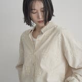 【セットアップ対応】3Dフラワー刺繍 コーデュロイレギュラーカラーシャツ | coen【women】 | 詳細画像16 