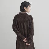 【セットアップ対応】3Dフラワー刺繍 コーデュロイレギュラーカラーシャツ | coen【women】 | 詳細画像23 