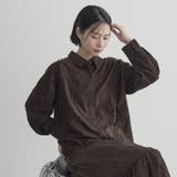 【セットアップ対応】3Dフラワー刺繍 コーデュロイレギュラーカラーシャツ | coen【women】 | 詳細画像25 