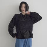 【セットアップ対応】3Dフラワー刺繍 コーデュロイレギュラーカラーシャツ | coen【women】 | 詳細画像4 
