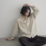 NATURAL | 【セットアップ対応】3Dフラワー刺繍 コーデュロイレギュラーカラーシャツ | coen【women】
