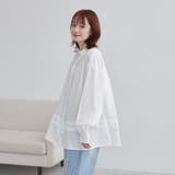 ワッシャーコットンフリルチュニックブラウス | coen【women】 | 詳細画像4