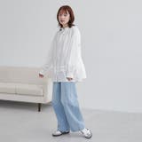 ワッシャーコットンフリルチュニックブラウス | coen【women】 | 詳細画像7