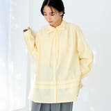 CREAM | ワッシャーコットンフリルチュニックブラウス | coen【women】