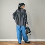 ポリエステル ボイル バックシャーリング スキッパー ブラウス | coen【women】 | 詳細画像20