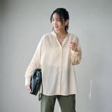 ポリエステル ボイル バックシャーリング スキッパー ブラウス | coen【women】 | 詳細画像21