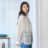 パッチワーク レースシャツ | coen【women】 | 詳細画像3