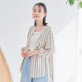 リネンレーヨンバンドカラーシャツ | coen【women】 | 詳細画像20 