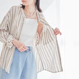 リネンレーヨンバンドカラーシャツ | coen【women】 | 詳細画像22 