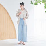 リネンレーヨンバンドカラーシャツ | coen【women】 | 詳細画像23 