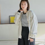 NATURAL | リネンレーヨンバンドカラーシャツ | coen【women】