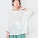 OFF WHITE | リネンMIXパフスリーブブラウス | coen OUTLET