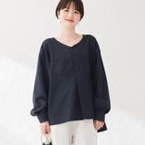 ヘンリーネックオーバーブラウス | coen OUTLET | 詳細画像5